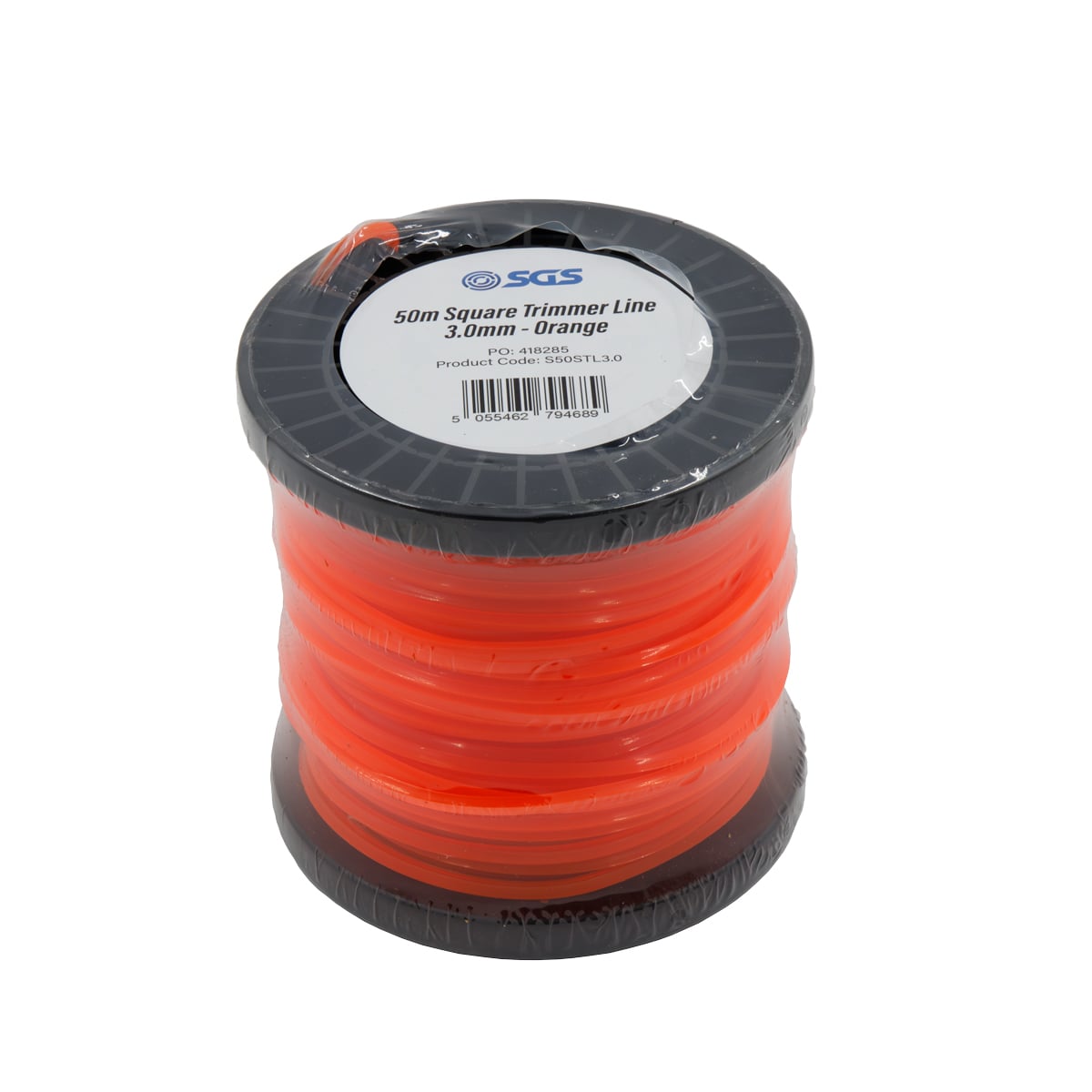 SGS 50m Square Trimmer Line - 3.0mm - Orange